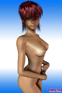 Big-tittied Pink Haired Babe Gets Whole Nude In Hot 3-d Porn Scene