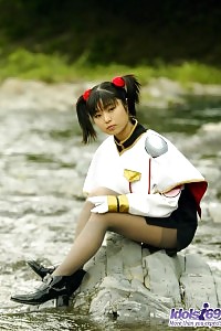 Lewd Asian Minx Is Gagged And On Her Knees For A Back Door Banging