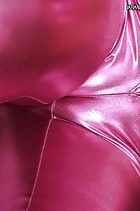 Alisa Magnificently Poses On The Ball In Her Pink Latex Pants  And Bra