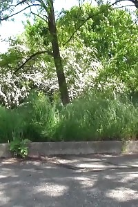 Stunning Ginger Pissing Outside In Shorts